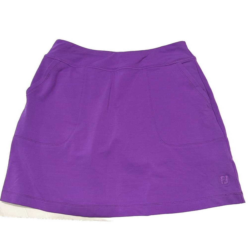 FJ Footjoy Ladies Medium  Tennis Golf pickleball ￼skort Stretch pull on Purple